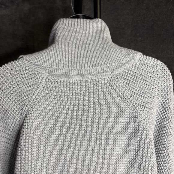 Michael Kors Cowl Neck Waffle Knit Pullover Sweater Long Sleeves Ivory Sz M - Picture 10 of 16